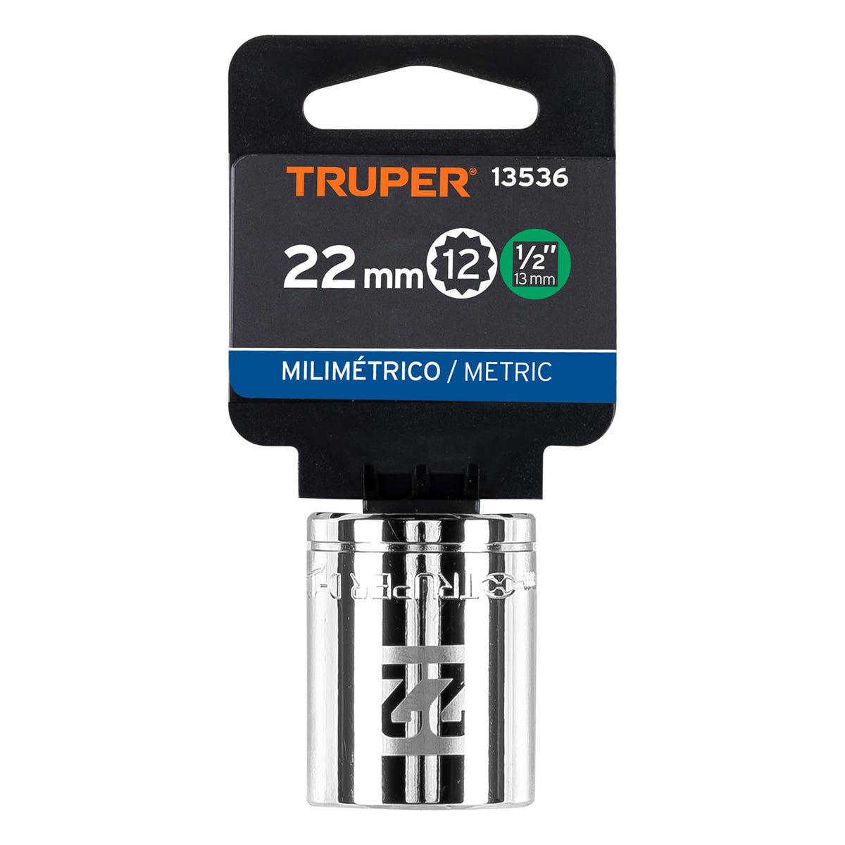 Dado de 22 mm 12 puntas cuadro 1/2' TRUPER — foto oficial 2