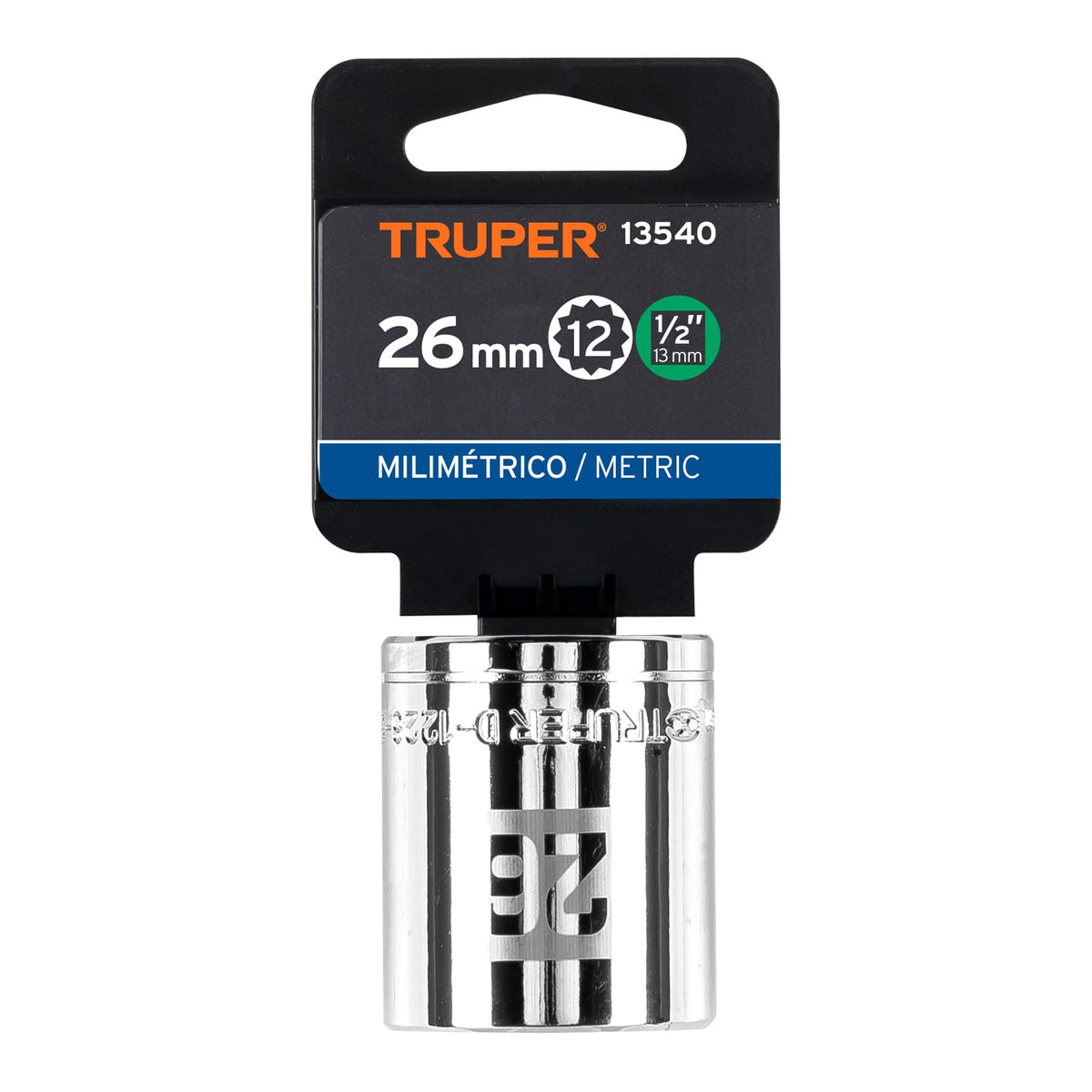 Dado de 26 mm 12 puntas cuadro 1/2' TRUPER — foto oficial 2