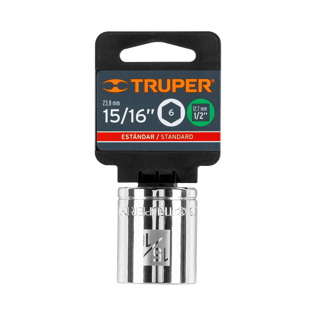 Dado de 15/16' 6 puntas cuadro 1/2' TRUPER — foto oficial 2