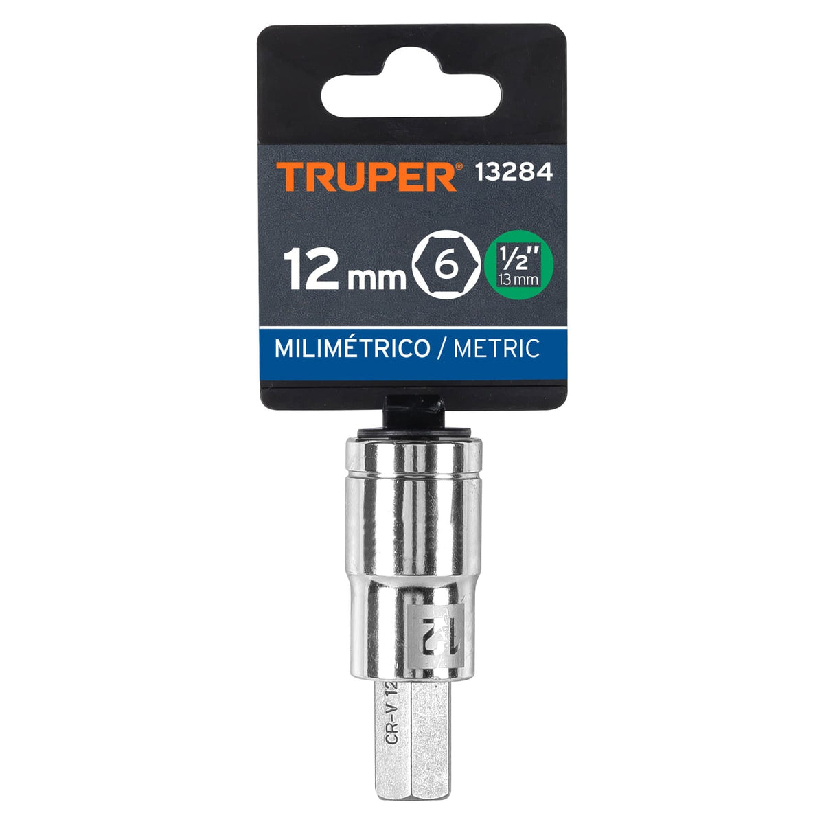 Dado punta hexagonal de 12 mm cuadro 1/2' TRUPER — foto oficial 2