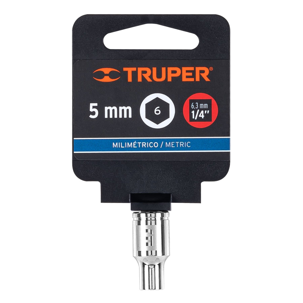 Dado de 5 mm 6 puntas cuadro 1/4' TRUPER — foto oficial 2