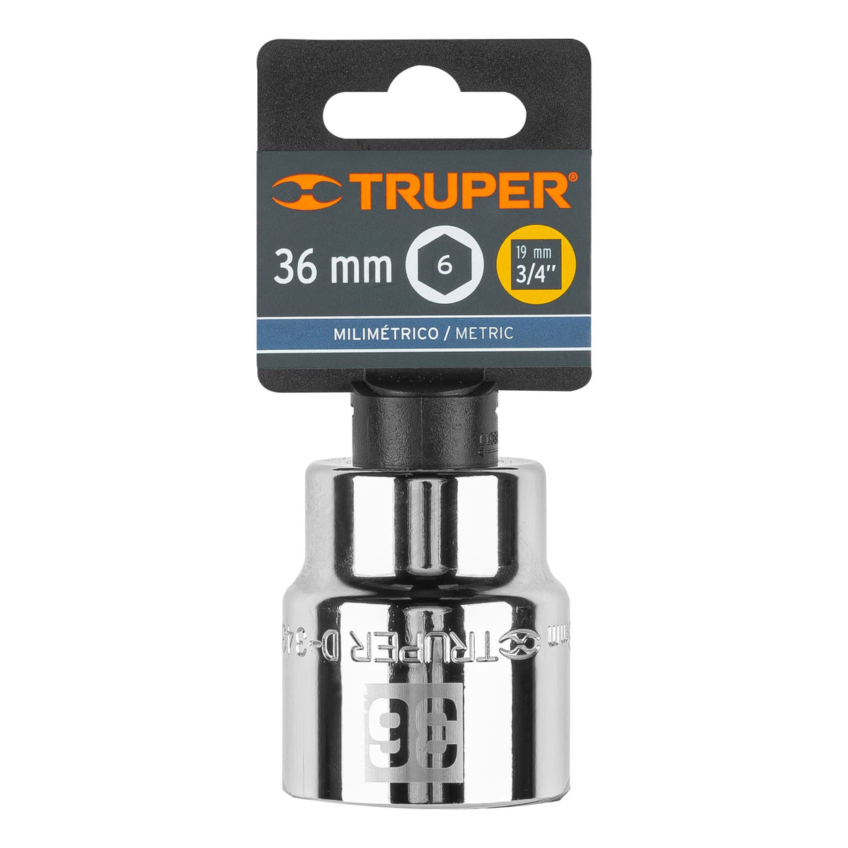 Dado de 36 mm 6 puntas cuadro 3/4' TRUPER — foto oficial 2