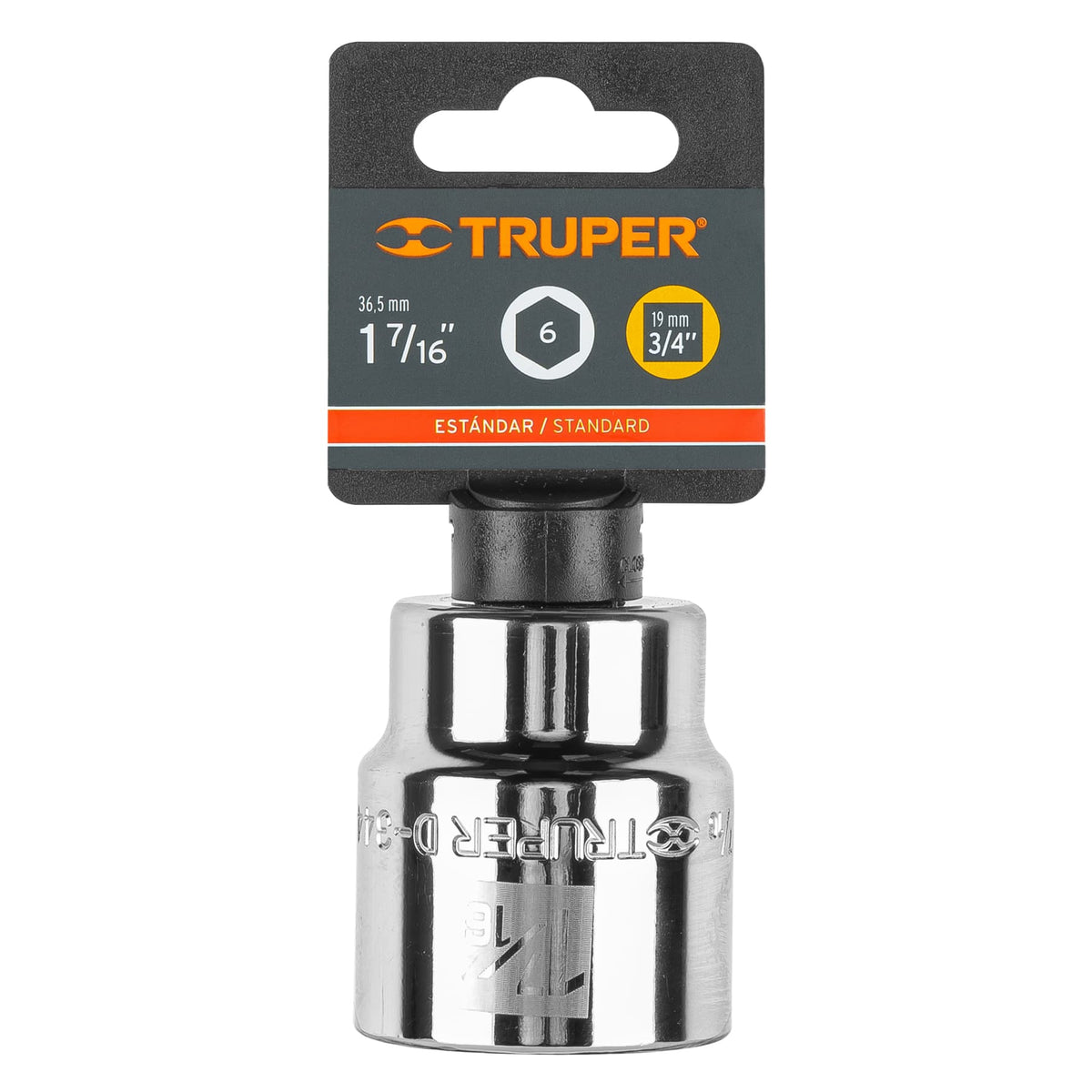 Dado de 1-7/16' 6 puntas cuadro 3/4' TRUPER — foto oficial 2