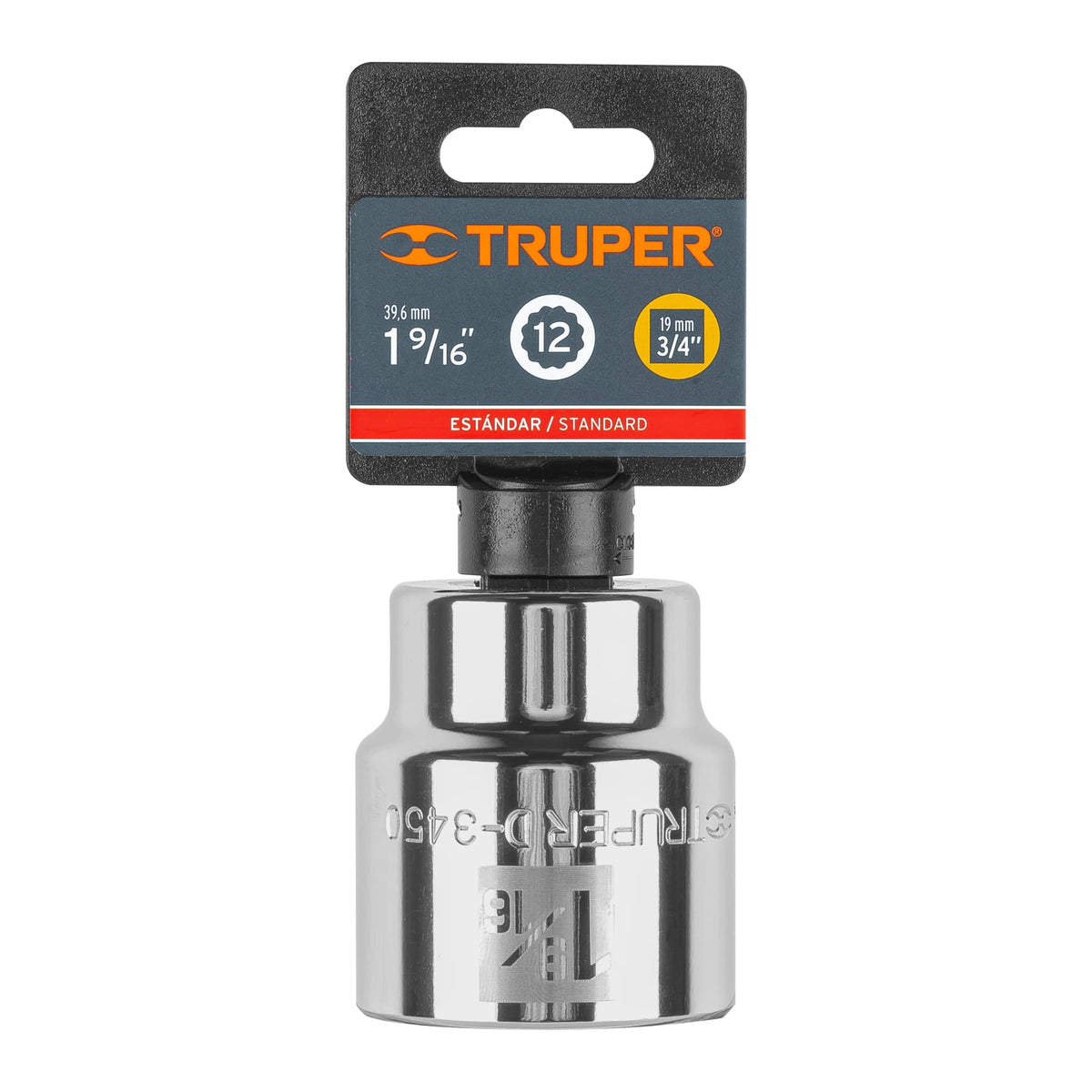Dado de 1-9/16' 12 puntas cuadro 3/4' TRUPER — foto oficial 2
