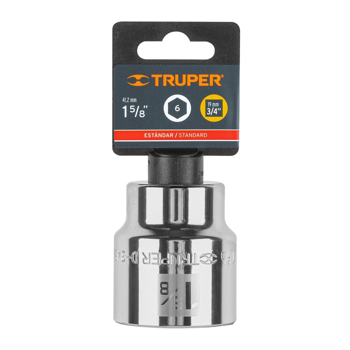 Dado de 1-5/8' 6 puntas cuadro 3/4' TRUPER — foto oficial 2