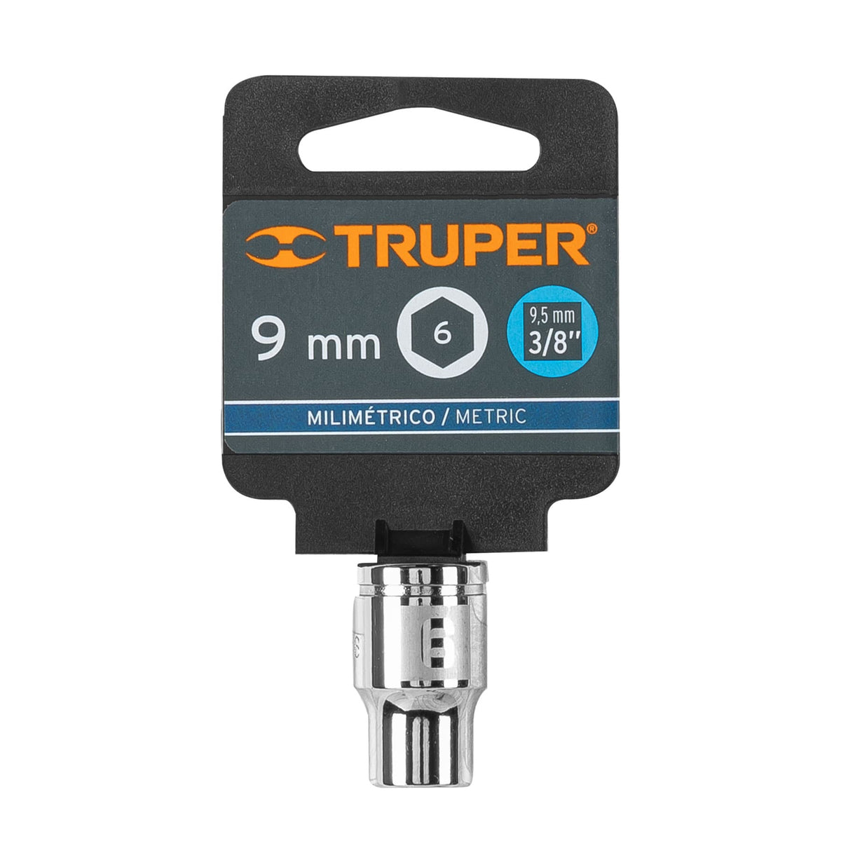 Dado de 9 mm 6 puntas cuadro 3/8' TRUPER — foto oficial 2