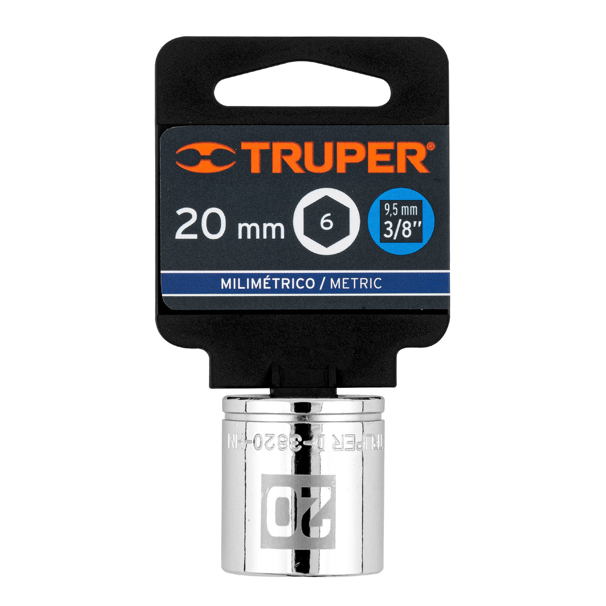 Dado de 20 mm 6 puntas cuadro 3/8' TRUPER — foto oficial 2