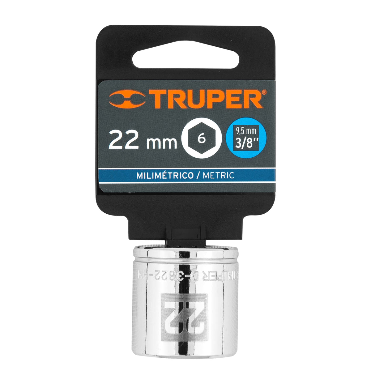 Dado de 22 mm 6 puntas cuadro 3/8' TRUPER — foto oficial 2