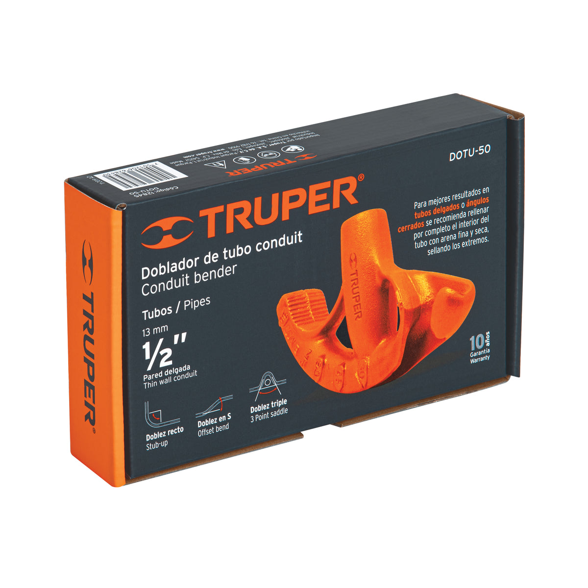 Doblador de tubo conduit 1/2' TRUPER — foto oficial 2