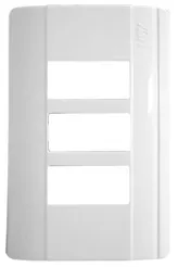 EW-203/B PLACA TRES VENTANAS BLANCO EW-203/B