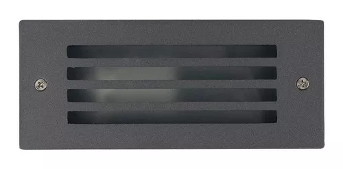 Lámpara Cortesía Lagartijera Escalera Empotrable Gris 127V E27 BME-003G2