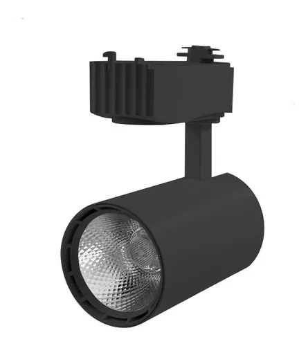 SPOT LUMINARIA LED PARA RIEL NEGRO 5W 85-265V 400LM 45K