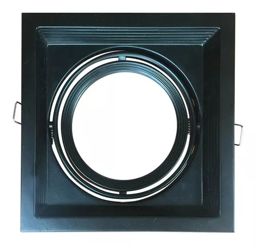 SPOT LED EMPOTRABLE NEGRO PARA UNA LAMPARA AR111 GU10 51982