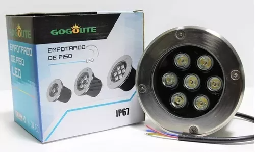 EMPOTRADO DE PISO LUZ FRIA 7W 110-265V 490LM 64K
