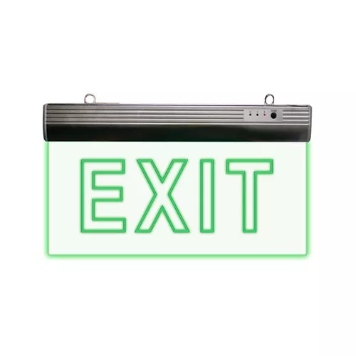 Letrero Exit LED Recargable Emergencia 4W 90-260V