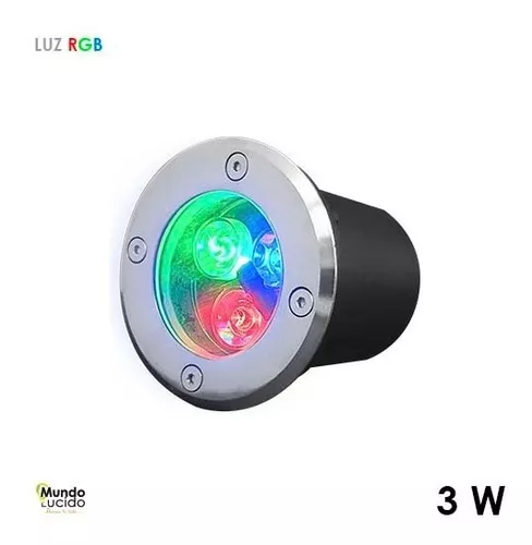 SPOT DE PISO RGB CON CONTROL 3W 85-265V