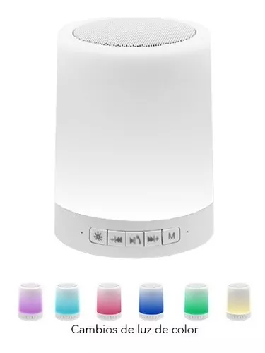BOCINA LED TOUCH RECARGABLE CON BLUETOOH RGB 3W 5VCD 51466