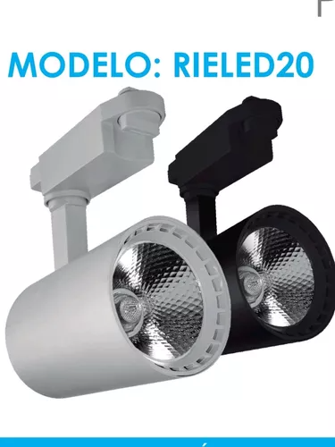 SPOT LUMINARIA LED PARA RIEL BLANCO 20W 85-265V 1600LM 45K