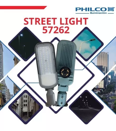 STREET LIGHT CON FOTOCELDA 60W 100-277V 7200LM 57K 57262