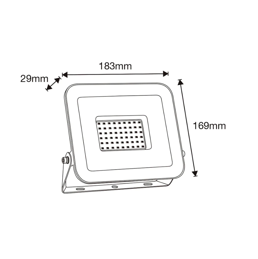REFLECTOR LED IP65 50W 5500LM 30K LUZ CALIDA ICON REFNG50W30KMV
