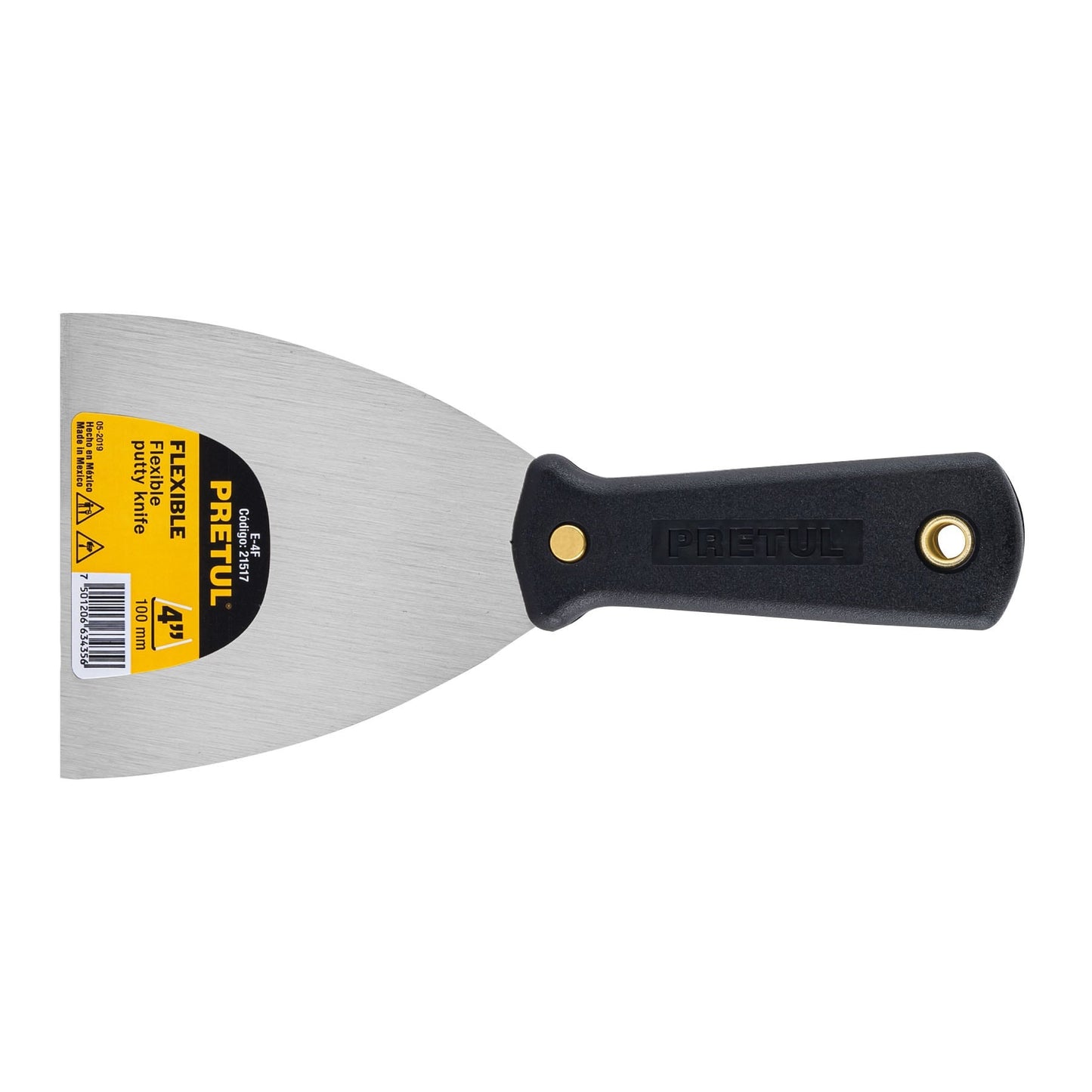 ESPÁTULA FLEXIBLE 4" ACERO PRETUL 21517 E-4F