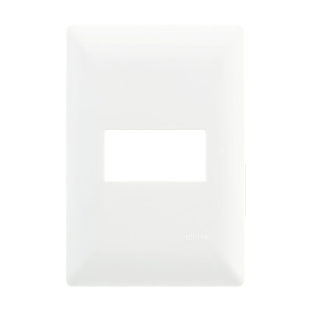 PLACA 1 VENTANA POLICARBONATO ALPHA BLANCO