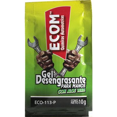 GEL DESENGRASANTE DE MANOS SACHET 10 GRAMOS