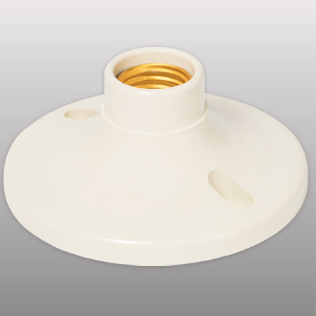 PORTALAMPARA B/REDONDA 4" E26 ABIERTA FABRICADAD EN PLASTICO EP-400P