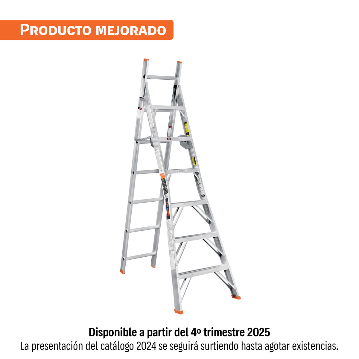 Escalera convertible tipo ll 13 escalones TRUPER — foto oficial 1