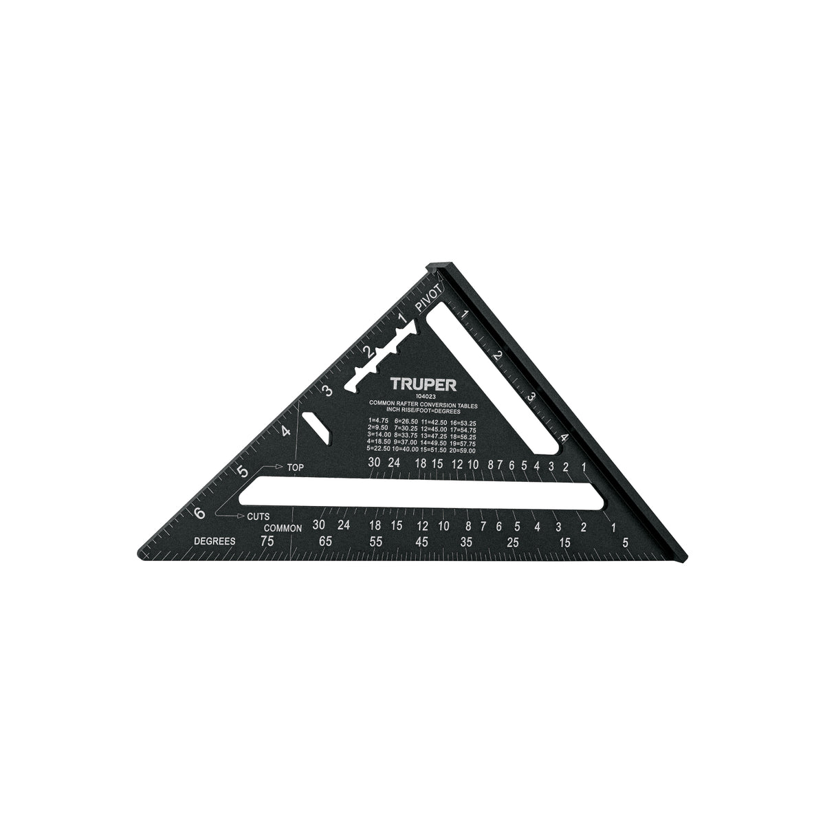 Escuadra 7', aluminio color negro, para muro de yeso, TRUPER — foto oficial 1