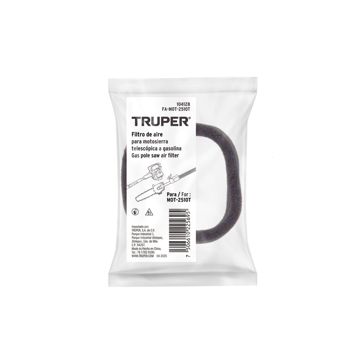 Filtro de aire para MOT-2510T, TRUPER — foto oficial 2