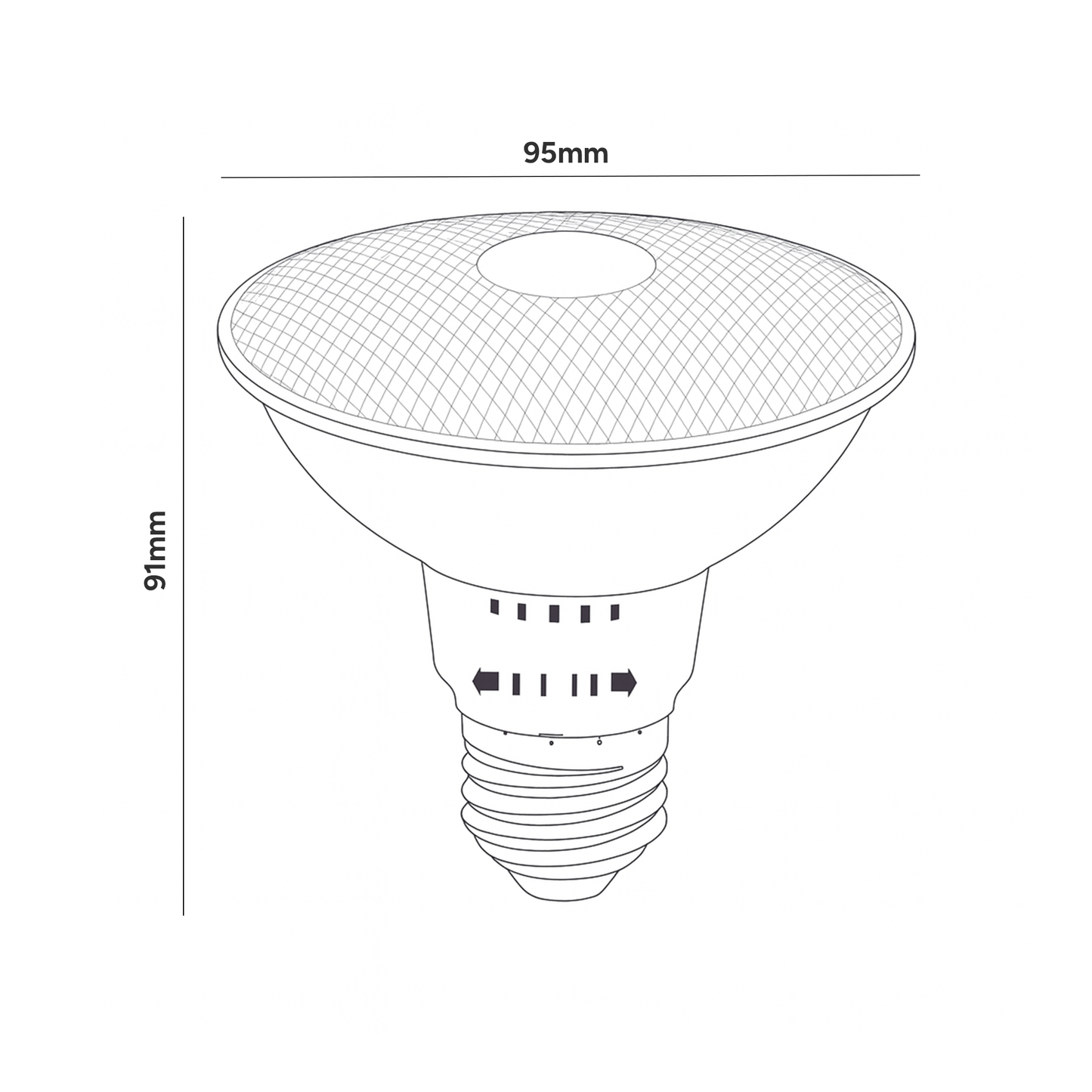 FOCO LED PAR30 E26 10W 1,000LM MULTI TEMPERATURA 30K 40K 64K LUMMI PAR305CCT10