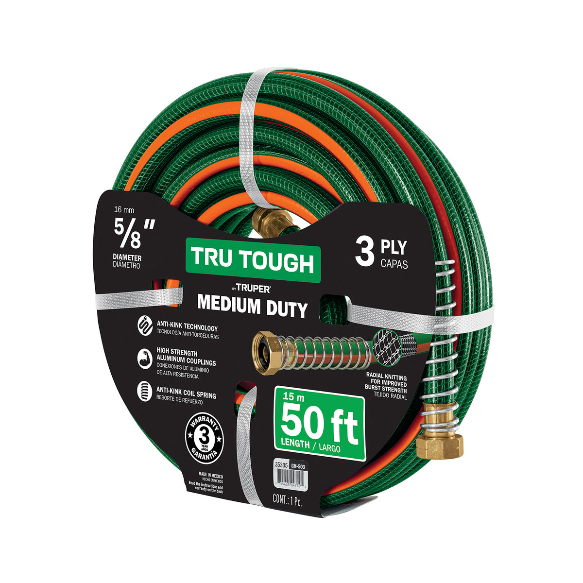 TruTough 50ft 3ply TB 5/8' garden hose — foto oficial 1
