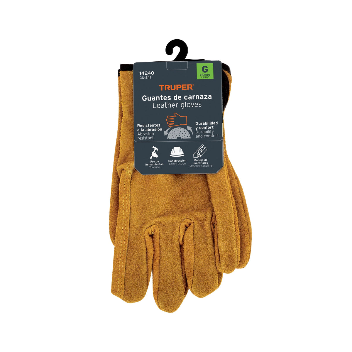 Guantes de carnaza usos generales G TRUPER — foto oficial 2