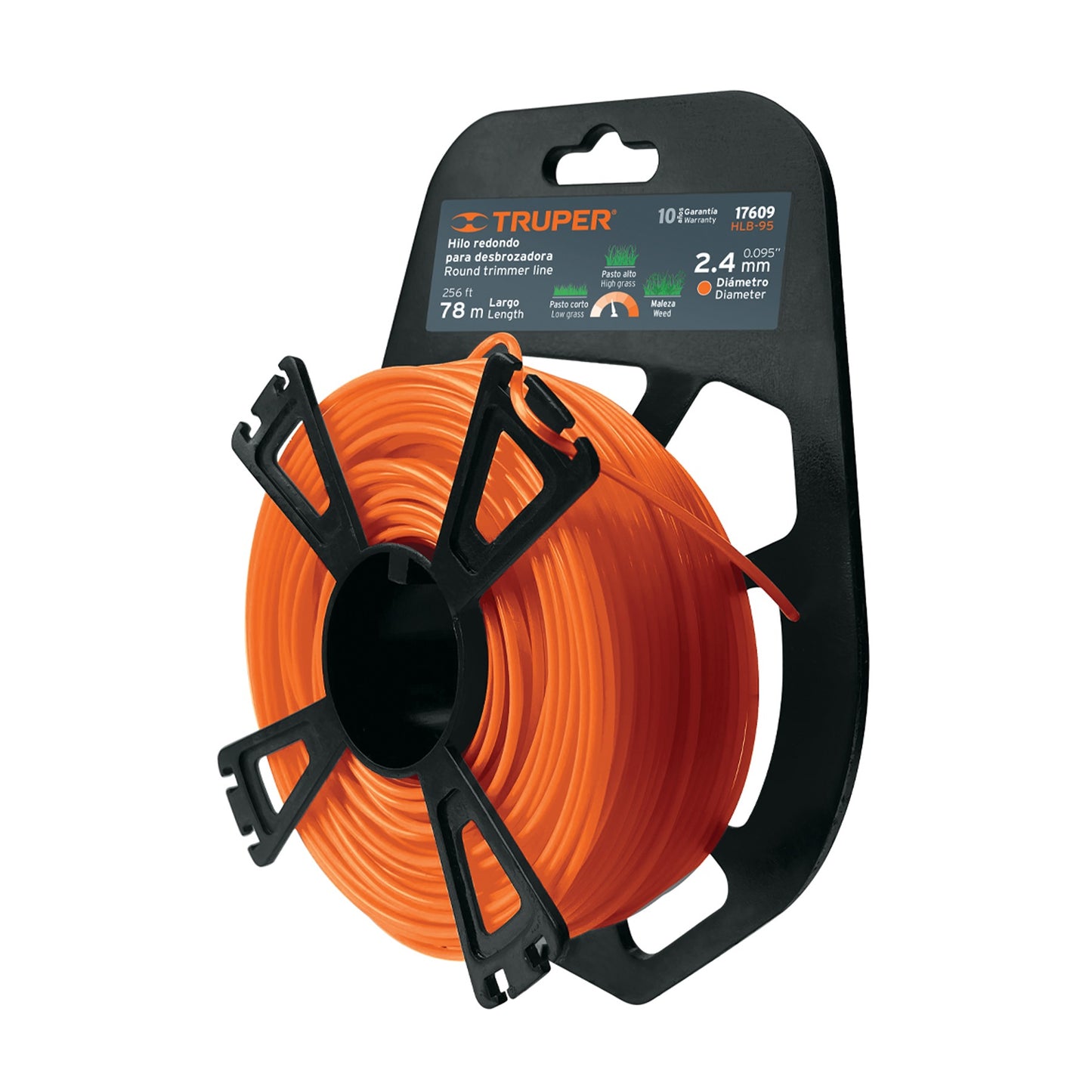 HILO PARA DESBROZADORA 78M X 2.4 MM TRUPER 17609 HLB-95