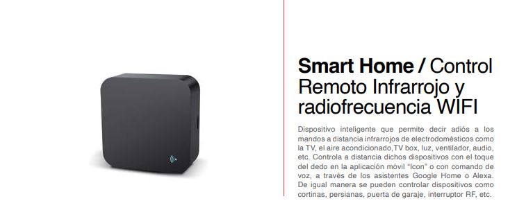 CONTROL REMOTO INFRAROJO WIFI ICON ICCIN01 SMART