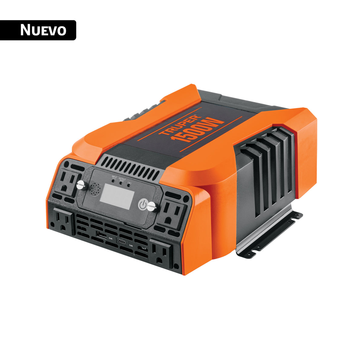 Inversor de corriente de 1500 W, puertos USB A y C, TRUPER — foto oficial 1