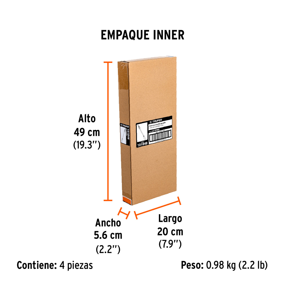 Lanza ajustable para HILA-2000, TRUPER, Truper, SKU 101848 — vista 6