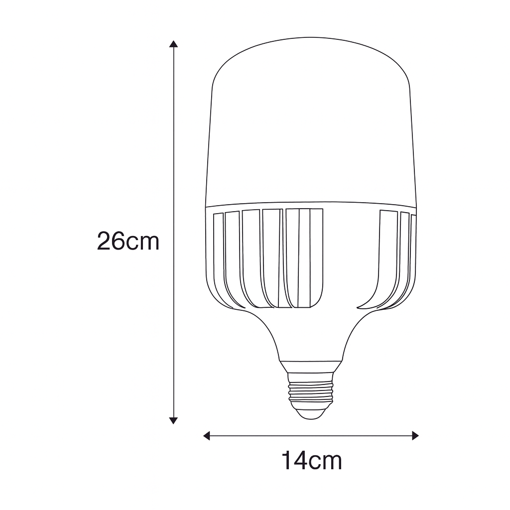 FOCO INDUSTRIAL ALTA POTENCIA 100W 100-240V 8000LM 65K LUZ FRÍA GEOPOWER LED06/100W