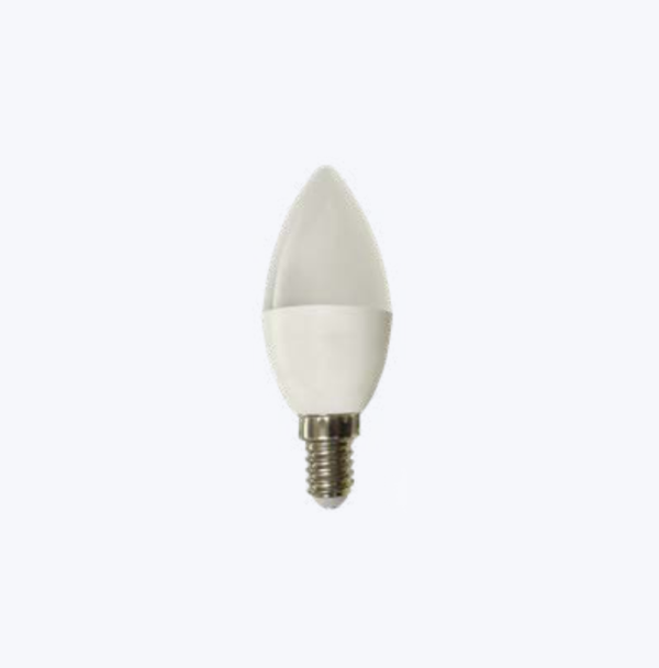 FOCO VELA LUZ FRIA 4W 127V 360LM 65K E14