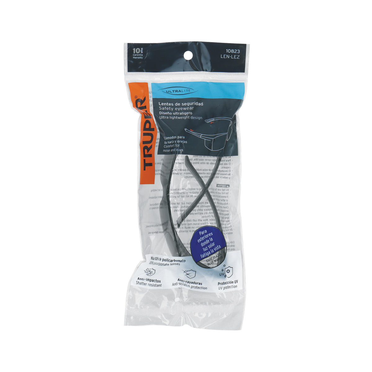 Lentes de seguridad espejo azul, TRUPER Ultralite — foto oficial 2