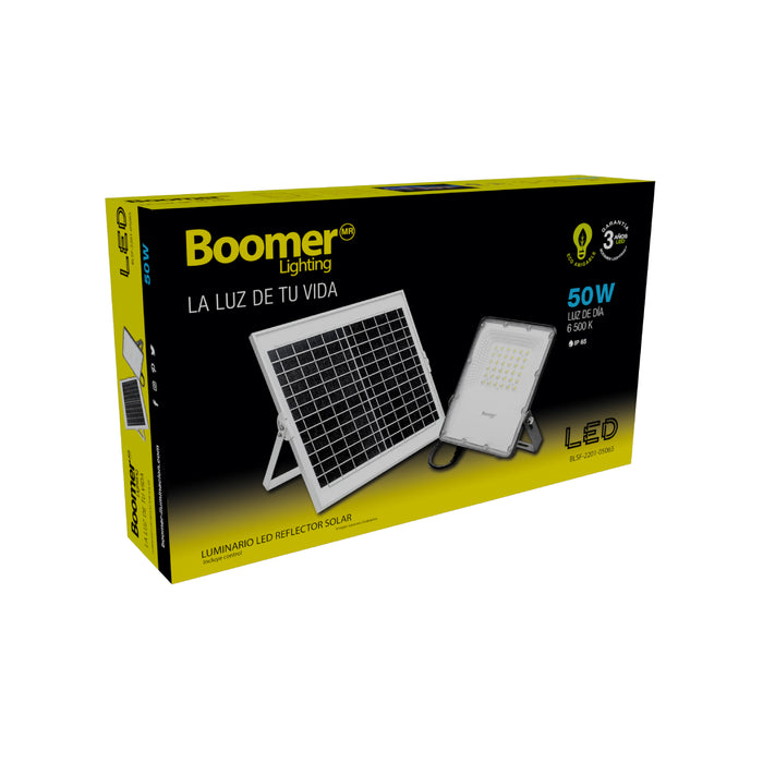 Luminario LED Reflector Solar Aldebarán 50W 3.2VCD 2160LM 65K BLSF-2201-05065