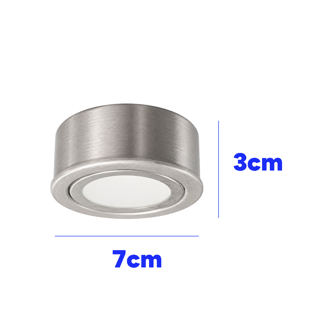 SPOT MINICAN 2 EN 1 EMPOTRADO Y SOBREPONER 7CM 3W 220LM 64K LUZ FRÍA LUMMI EM3LED/SA