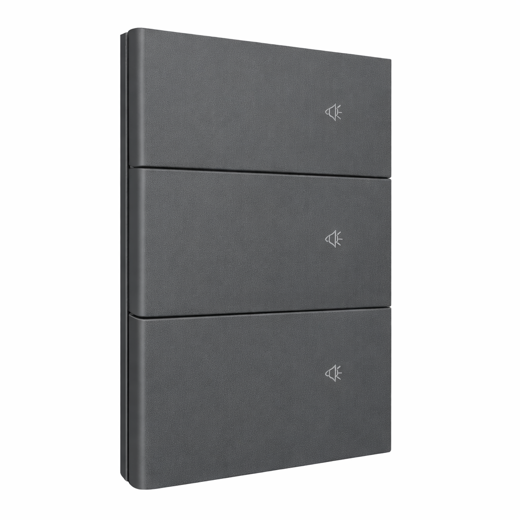 APAGADOR TRIPLE GRIS OXFORD SMART WIFI CON NEUTRO LUXURY ARTLITE APL-417