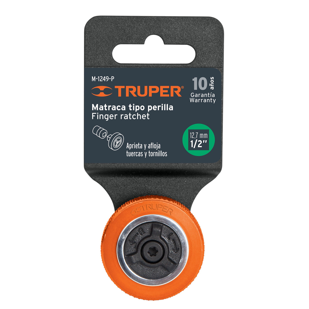 Matraca cuadro 1/2' tipo perilla TRUPER — foto oficial 2