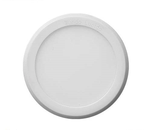 PANEL SLIM REDONDO EMPOTRABLE 9W AJUSTABLE 5 a 9 cms. LUZ CALIDA