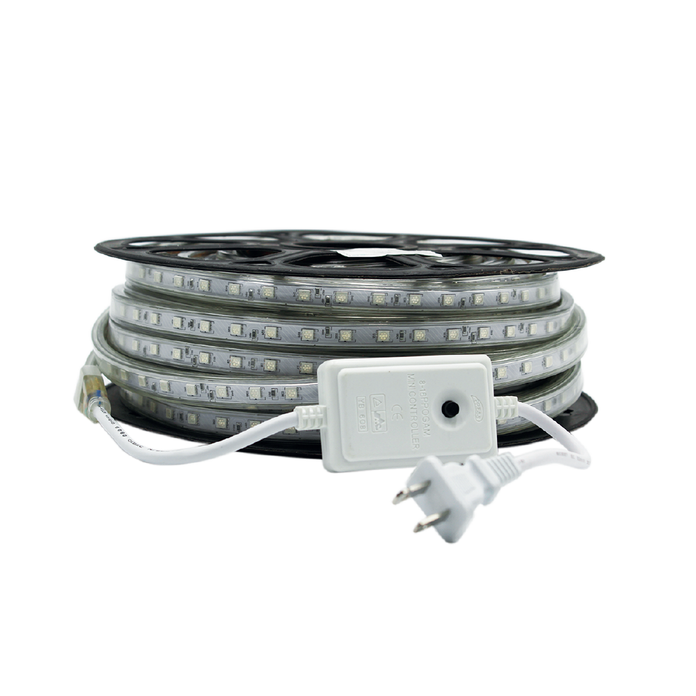 MANGUERA LEDS 25 MTS SMD5050 127V COLORRGBY 2 CONECTOR