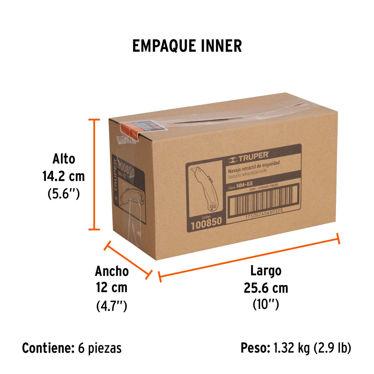 Navaja auto-retráctil de seguridad 7', TRUPER, Truper, SKU 100850 — vista 6