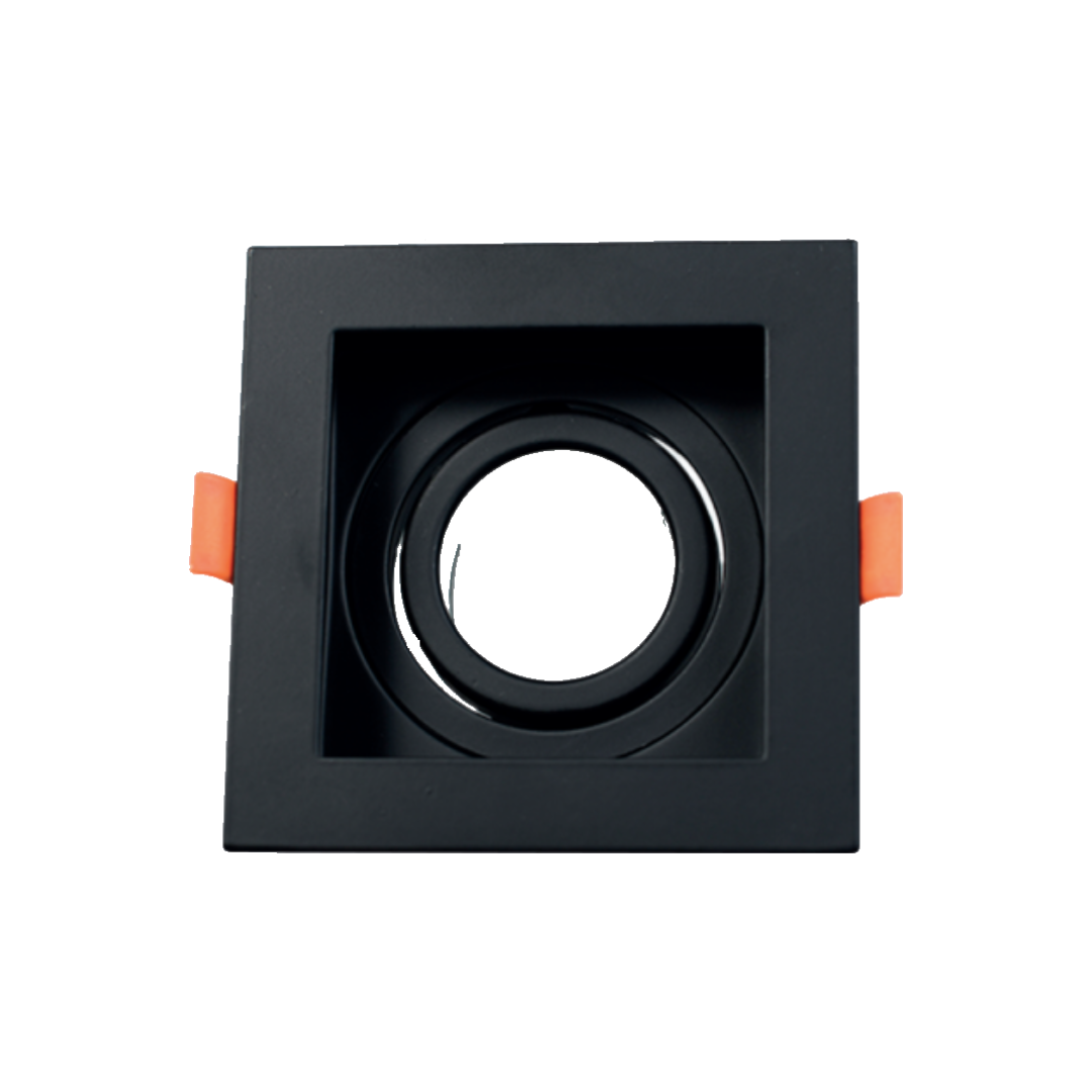 SPOT EMPOTRADO CUADRADO NEGRO GU10 GU5.3 TECNOLED BA-CDL-231N