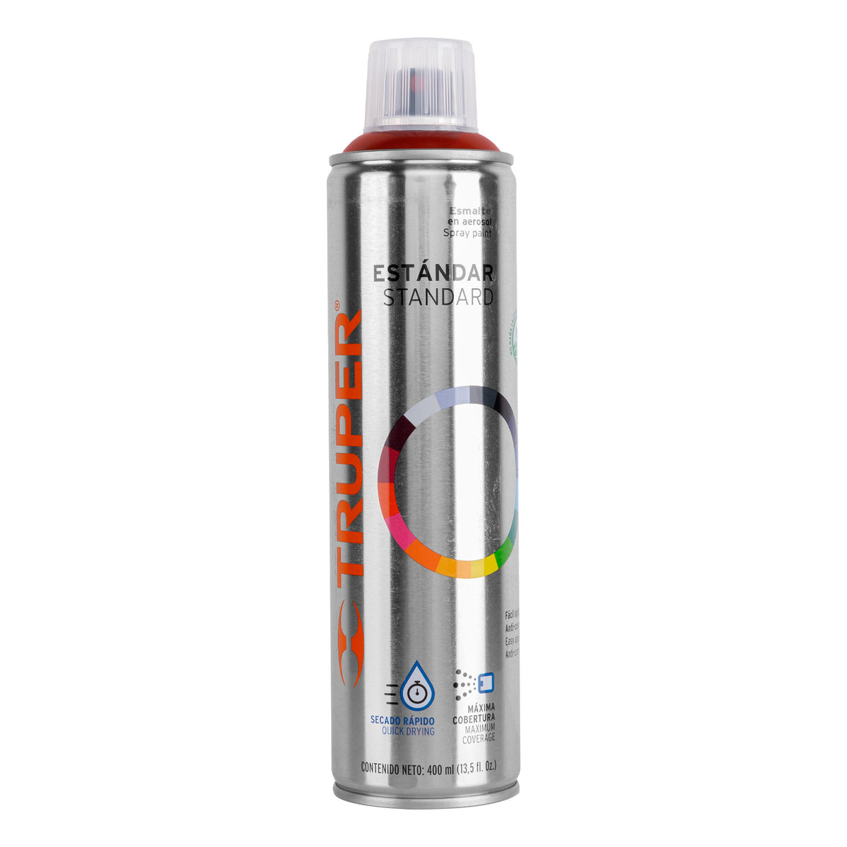Pintura aerosol rojo taxi bote esbelto 400 ml TRUPER — foto oficial 1